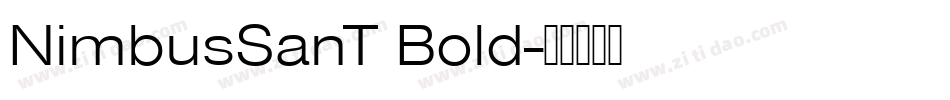NimbusSanT Bold字体转换